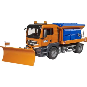 BRUDER 03785 Auto MAN TGS Odklízecí vozidlo sypač s radlicí model 1:16 plast br03785