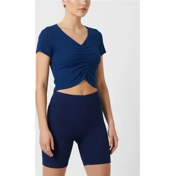 Dámské kraťasy Sinsay - Žebrované šortky - námořnická modrá - 329IH-59X - 329IH-59X-M