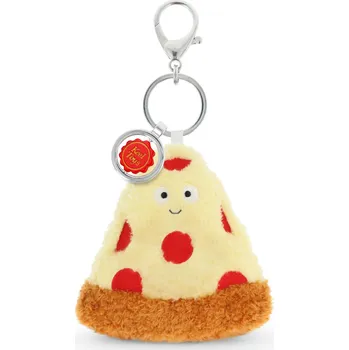 plyšák Keeleco Přívěsek na Tašku Pizza 12 cm