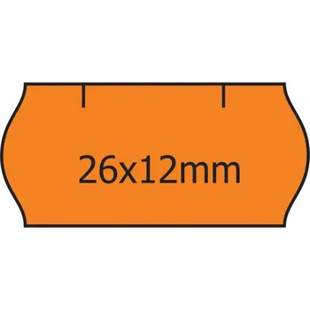 Samolepící etiketa Cenové etikety 26 x 12 CONTACT oranžová (38)