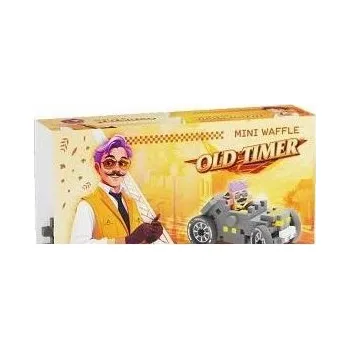 ostatní stavebnice Marioinex Waffle Mini Auta Old Timer, Jeremy, 50 dílů, Šedá závodní auta 2v1