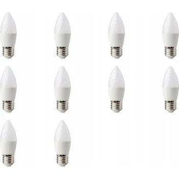 Žárovka LED Žárovka Svíčka 3W Velký Závit E27 Neutrální Bílá 4000K 270lm 10 Ks