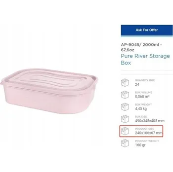 Dóza na potraviny Nádoba na potraviny 2L s víkem