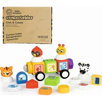 ostatní stavebnice Baby Einstein Connectables SADA Click&Create 20 DÍLKŮ MAGNETICKÉ STAVEBNICE