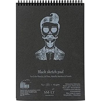 SM.LT Skicovací blok černý A5 SMLT 165g 20 listů