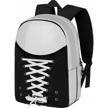 Městský batoh Vícekomorový Školní batoh KARACTERMANIA bílý, černý