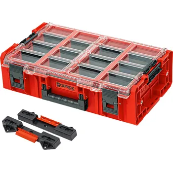 Dílna QBRICK Box plastový PROFI ONE Organizer 2XL Red | 582x387x172 mm - P90703