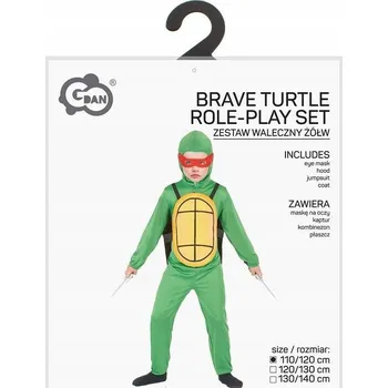 Karnevalový kostým Kostým, dětský karnevalový kostým Bojovný Želva Ninja, velikost 110/120 cm
