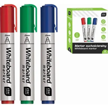 SADA 3 BAREVNÝCH POPISOVAČŮ NA BÍLOU TABULI (12 KS)