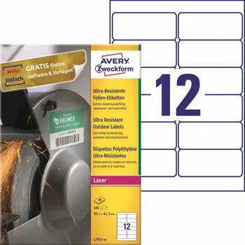 Samolepící etiketa Ultra odolné etikety 99,1 x 42,3 mm, 40 listů A4 L7913-40