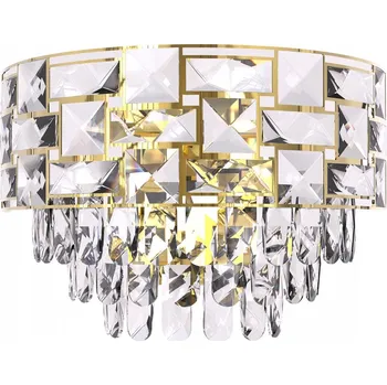 Nástěnné svítidlo Zlaté nástěnné svítidlo s křišťál Milagro Luxuria ML8893 E14