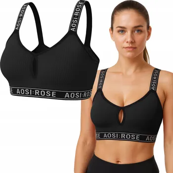 Podprsenka Kasawi top polyamid černý velikost M/L