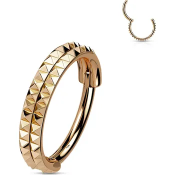 Piercing Šperky4U Segment kruh s hroty - helix / cartilage / tragus piercing - NS0053RD-1208