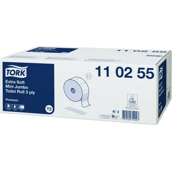 Toaletní papír Tork Mini Jumbo extra jemný 3vrstvý toaletní papír, bílý, T2, 110255 3 12