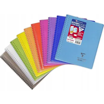 Zápisník Clairefontaine 356401C Koverbook spirálový zápisník - 17x22 cm, barva náhodná