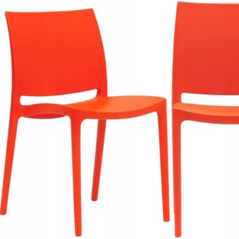 Konferenční židle Bankietowo plastová oranžová ergonomická