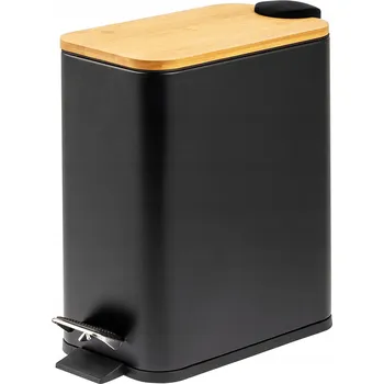Odpadkový koš Odpadkový koš Interlook bambusový koš 5 l hnědý, černý