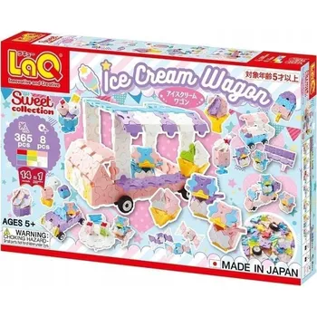 ostatní stavebnice Japonské konstrukční stavebnice LaQ Sweet Collection Ice Cream Wagon