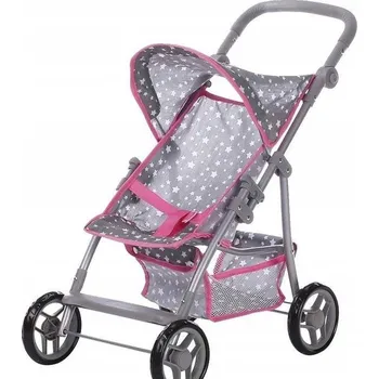 Kočárek pro panenku Šedý kočárek pro panenky Liba KnorrToys 16809