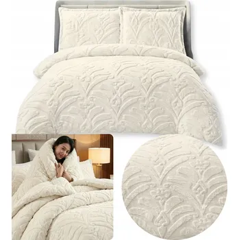 Povlečení Povlečení Zimní 200x220cm + 2x 70x80cm KRÉMOVÉ MĚKKÉ KVALITNÍ PROVEDENÍ