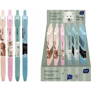 PROPISKA AUTOMATICKÁ S ÚCHOPEM PUPPY SIGN MODRÁ (24 KS)