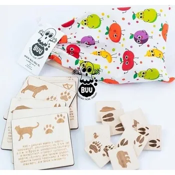 Dřevěná hračka Tropiciel dřevěné pexeso vzdělávací BUU Polské