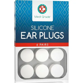 Špunty do uší Medi Grade 6 párů – Silikonové špunty 27 dB