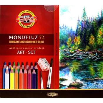 Pastelka Akvarelové Pastelky Koh-I-Noor Mondeluz 72 + štětec