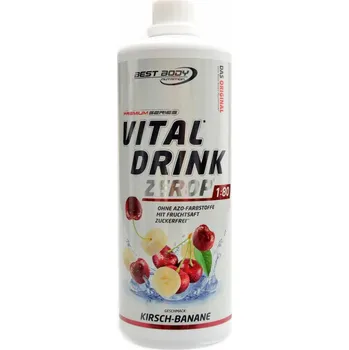 Nápoj pro sportovce Best Body nutrition Vital drink Zerop 1000 ml - višeň s banánem