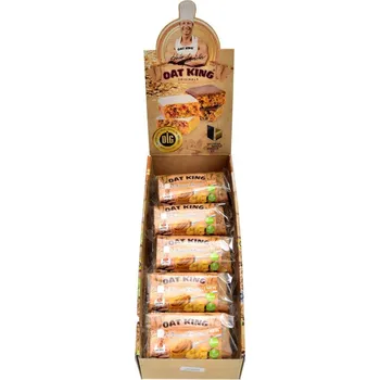 LSP nutrition Oat King Energy bar 10 x 95 g flapjack - peanut butter