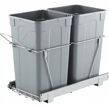 Odpadkový koš VEVOR CH-LS27L02 Kuchyňský koš 50.4 l 556 x 270 x 480 mm šedý