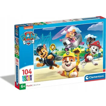 Puzzle Puzzle Tlapková patrola SuperColor - 104 dílků - Clementoni 6+ 27265