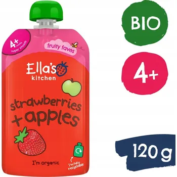 Ella's Kitchen Bio Jahoda a jablko, 120g