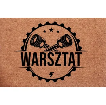 Rohožka Kokosová rohožka před dveře do dílny s nápisem Dílna