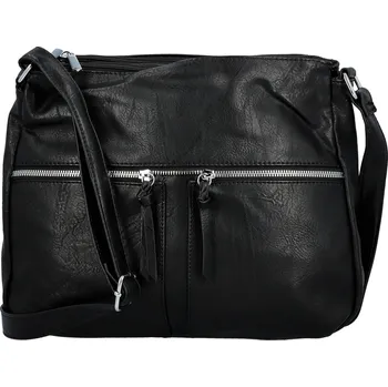 Kabelka Módní dámská koženková crossbody kabelka Josefina, černá