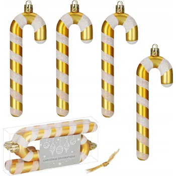 Vánoční dekorace Zdobená Vánoční Koule , Tvarované Vánoční Baňky , vánoční koule cetek 13,5 cm 4 ks