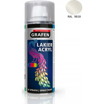Barva ve spreji AKRYLOVÝ LAK BÍLÝ LESK SPRAY 400ML RAL 9010