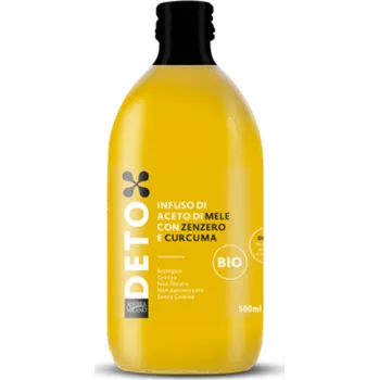 Ocet Andrea Milano Bio jablečný ocet se zázvorem a kurkumou 500 ml