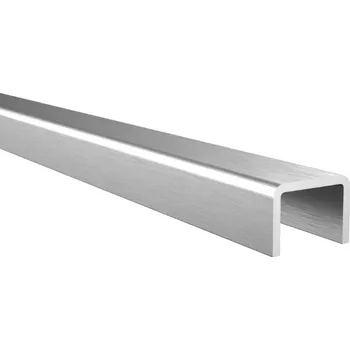 Zábradlí Hahn Steel Madlo na sklo o délce 2500 mm - nerezová ocel AISI 304, broušené