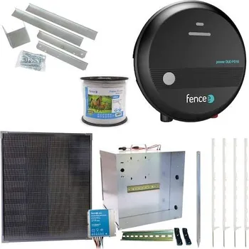 Pro koně Expert sada solární ohradník - Kompletní přenosná schránka + 1J zdroj, panel 40 W, páska 20 mm