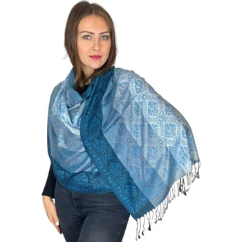 Šála Šál Pašmína - Celestine - Světle modrá