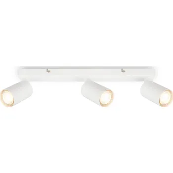 BRILONER Tib stropní bodové svítidlo, nastavitelné, On/Off nástěnným vypínačem, 3-ramenné, bílé - BRILO BRILO 2172036