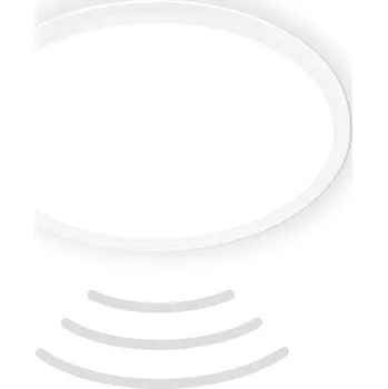 BRILONER Move LED stropní svítidlo IP44, přímé a nepřímé osvětlení, pohybové čidlo, kruhové 42 cm, bílé - BRILO BRILO 7526416