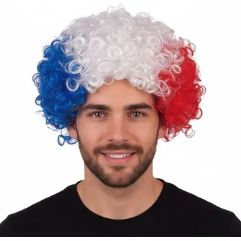Karnevalová paruka Paruka český fanoušek trikolora
