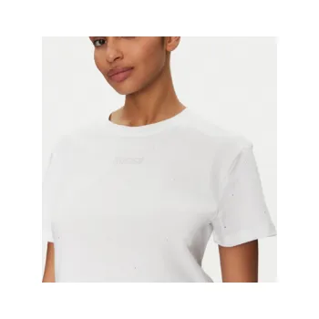 Dámské tričko Guess Primula Rhinestones Boxy Tee M