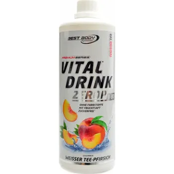 Nápoj pro sportovce Best Body Nutrition Vital drink Zerop 1000ml Bílý čaj s broskví