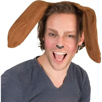 Karnevalový doplněk Psí uši hnědé