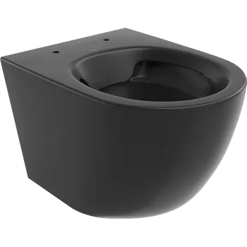 Klozet Mexen LENA Rimless mísa závěsná, 48 x 36 cm, černá, 3322XX85