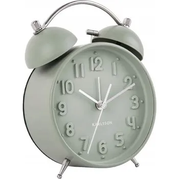 Budík Karlsson Iconic Křemíkový budík Šedý