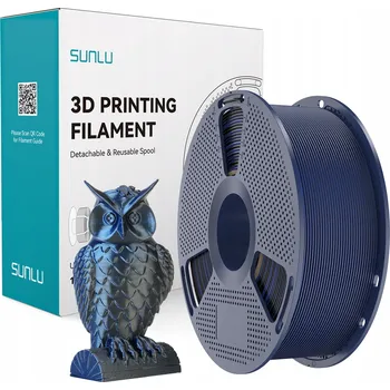 Filament Filament SUNLU 1,75 mm 1 kg SILK PLA+ dvoubarevný černá modrá